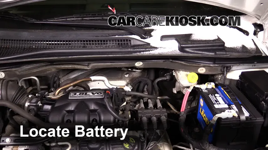 2008 Chrysler Town and Country Touring 3.8L V6 Battery Replace